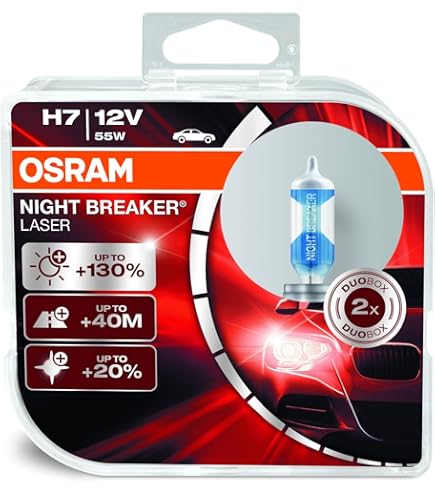 Amazon.com: OSRAM NIGHT BREAKER SILVER H7, 100% more